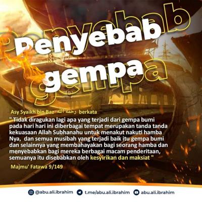 PENYEBAB GEMPA DAN BENCANA ALAM LAINNYA KESYIRIKAN