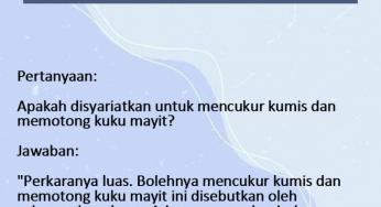 HUKUM MEMOTONG KUMIS DAN KUKU ORANG MATI (JENAZAH)