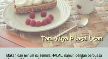 PUASA PERUT, TAPI TIDAK PUASA MULUT