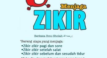 MENJAGA ZIKIR TERHITUNG BANYAK MENGINGAT ALLAH