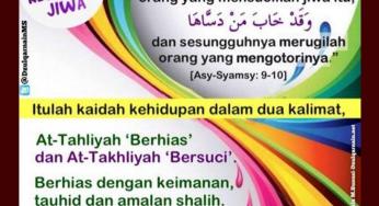 INILAH KAIDAH KEHIDUPAN DALAM DUA KALIMAT