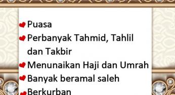 ENAM AMALAN UTAMA DI AWAL DZULHIJAH