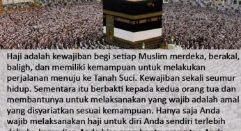 JIKA DANA TERBATAS, DAFTAR HAJI UNTUK DIRI SENDIRI ATAUKAH MENDAHULUKAN ORTU?