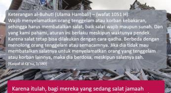 SAAT GEMPA: TERUSKAN SALAT ATAU BATALKAN?