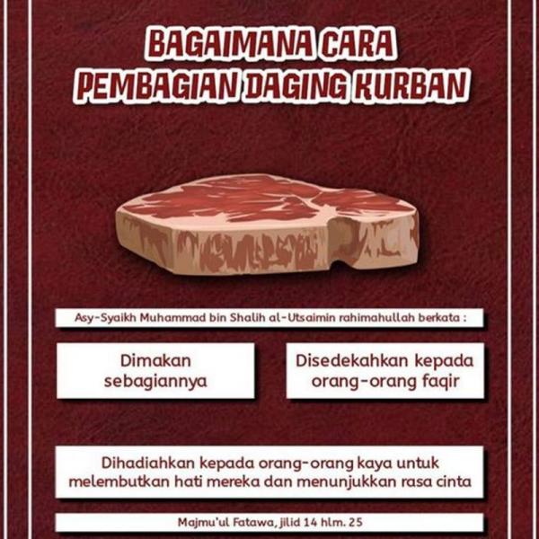 CARA MEMBAGI DAGING HEWAN KURBAN DENGAN BENAR - Nasihat Sahabat