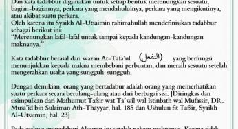APA ITU TADABUR?