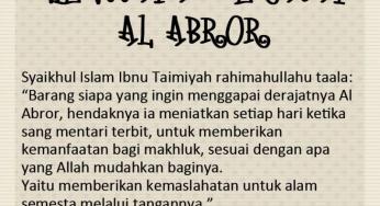 MENGGAPAI DERAJAT AL ABROR