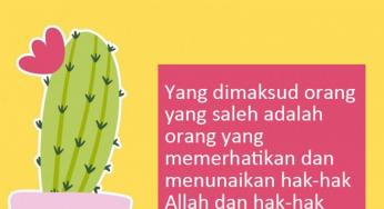 APA YANG DIMAKSUD DENGAN ORANG SALEH?