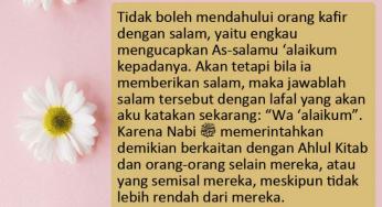 BAGAIMANA MENJAWAB SALAM ORANG KAFIR?
