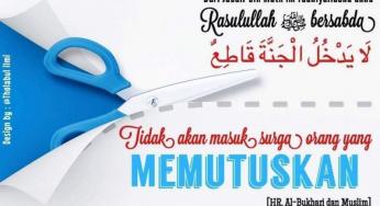 JANGAN MEMUTUSKAN HUBUNGAN