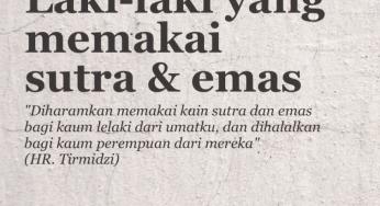 HUKUM MEMAKAI SUTRA BAGI KAUM LAKI-LAKI