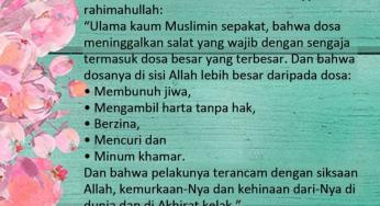 JANGAN KAU TINGGALKAN SALAT, WAHAI SAHABATKU