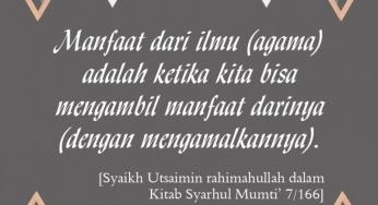 YANG KURANG DARI KITA PRAKTIKNYA