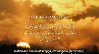 BATAS AKHIR MAKAN SAHUR