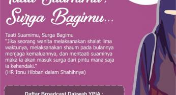 KETAATAN ISTRI PADA SUAMI ADALAH JAMINAN SURGANYA
