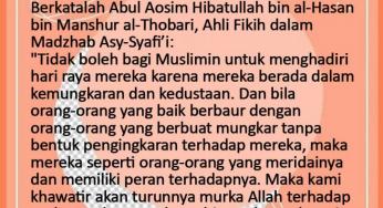 BOLEHKAH MUSLIMIN MENGHADIRI HARI RAYA AHLUL KITAB?