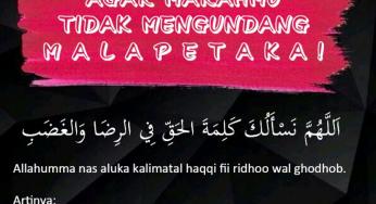 AMALKANLAH DOA INI AGAR MARAHMU TIDAK MENGUNDANG MALAPETAKA!
