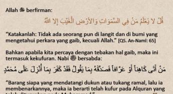 MENEBAK HAL GAIB TERMASUK DOSA KESYIRIKAN YANG BESAR