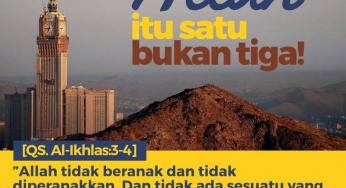 ALLAH ITU SATU, BUKAN TIGA