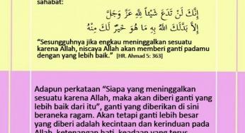 APA MAKSUD PERKATAAN “MAKA AKAN DIBERI GANTI YANG LEBIH BAIK DARI ITU”?