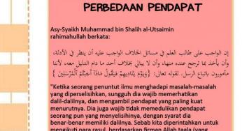 CARA YANG TEPAT MENYIKAPI PERBEDAAN PENDAPAT