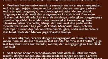 DI ANTARA CARA MENGANGKAT TANGAN KETIKA BERDOA