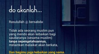 MARI DOAKAN SAUDARA KITA SECARA DIAM-DIAM
