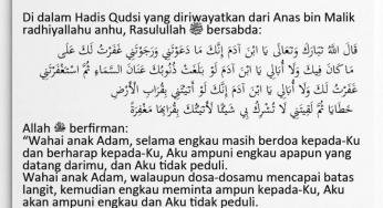 MARI SEGERA BERTOBAT KEPADA ALLAH