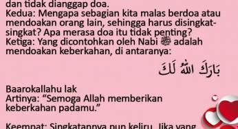 MENDOAKAN PENGANTIN DENGAN KALIMAT “SAMAWA”