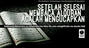 DOA SETELAH MEMBACA ALQURAN