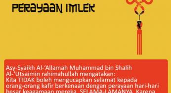 JANGAN IKUT-IKUTAN PERAYAAN IMLEK