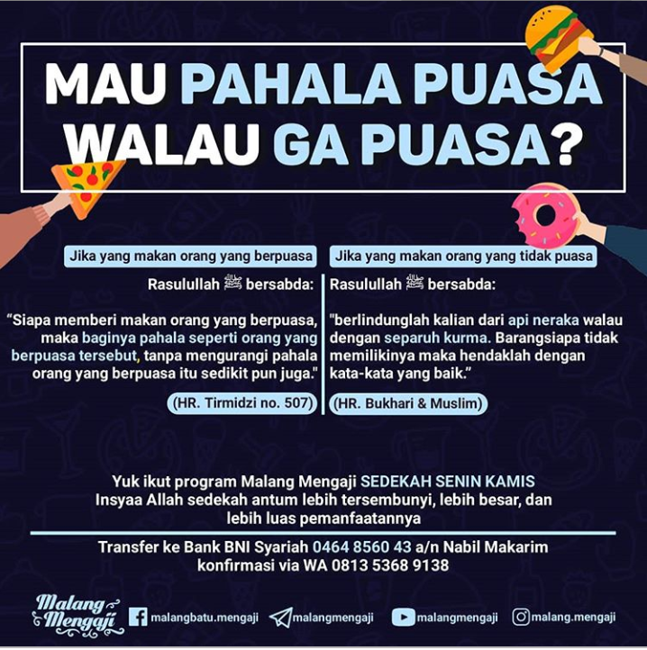 MAU PAHALA PUASA WALAUPUN KITA TIDAK BERPUASA?