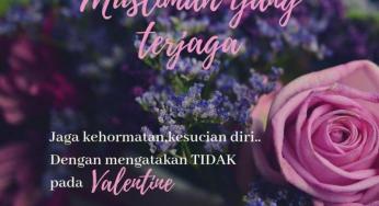 MUSLIMAH YANG TERJAGA TIDAK MERAYAKAN VALENTINE