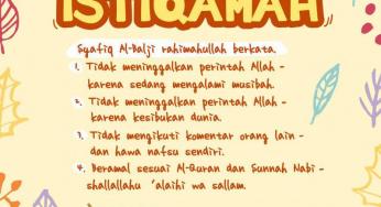 TANDA KITA ISTIQAMAH