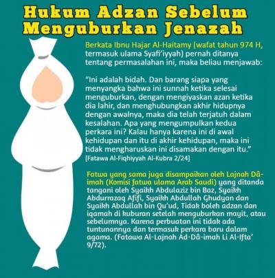 HUKUM AZAN SEBELUM MENGUBURKAN JENAZAH - Nasihat Sahabat