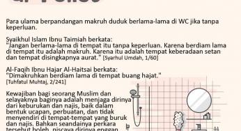 BOLEHKAH DUDUK BERLAMA-LAMA DI WC?