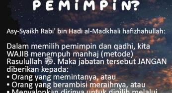 BAGAIMANA UMAT ISLAM MENENTUKAN PEMIMPIN?