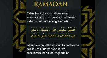 DI ANTARA DOA PARA SALAF KETIKA DATANG RAMADAN