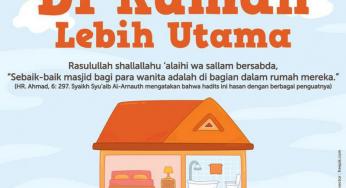 SALAT WANITA DI MASJID TERNYATA KALAH UTAMA DENGAN SALAT WANITA DI RUMAHNYA