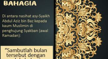 SAMBUTLAH RAMADAN DENGAN BAHAGIA