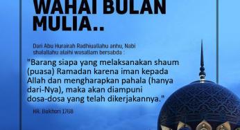 SELAMAT DATANG WAHAI BULAN MULIA