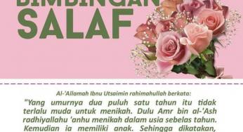 NIKAH MUDA ITU BIMBINGAN SALAF