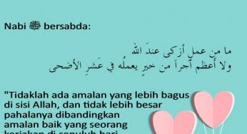 AMALAN AKAN MENJADI PALING BESAR PAHALANYA JIKA DIKERJAKAN DI WAKTU INI