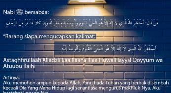 ISTIGHFAR YANG DAPAT MENGHAPUS DOSA BESAR SEKALIPUN