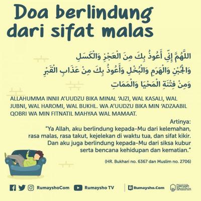 DOA BERLINDUNG DARI SIFAT MALAS KIKIR UTANG