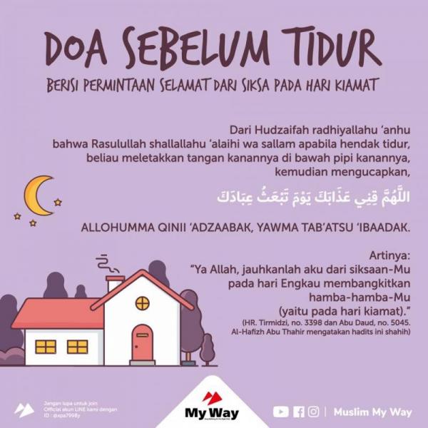 DOA SEBELUM TIDUR BERISI PERMINTAAN SELAMAT