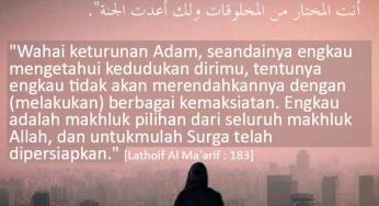 FAHAMILAH KADAR/ KEDUDUKAN DIRIMU