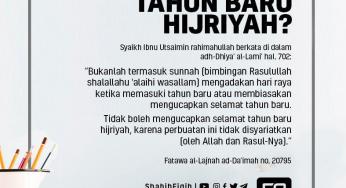 APA HUKUM UCAPAN TAHUN BARU HIJRIYAH?