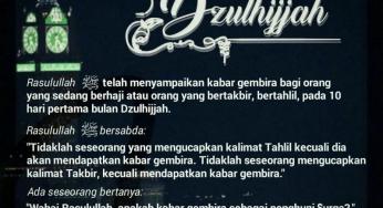 TAHLIL DAN TAKBIR BERHADIAH SURGA