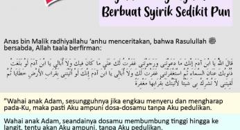 AMPUNAN SEPENUH BUMI UNTUK MEREKA YANG TIDAK BERBUAT SYIRIK SEDIKIT PUN